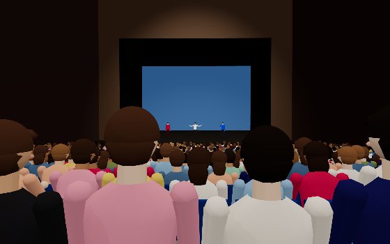 1층 가운데 · 18열 24번에서 본 시야