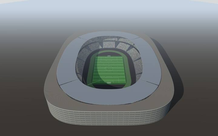아지노모토 스타디움 자체 제작 3D 미리보기