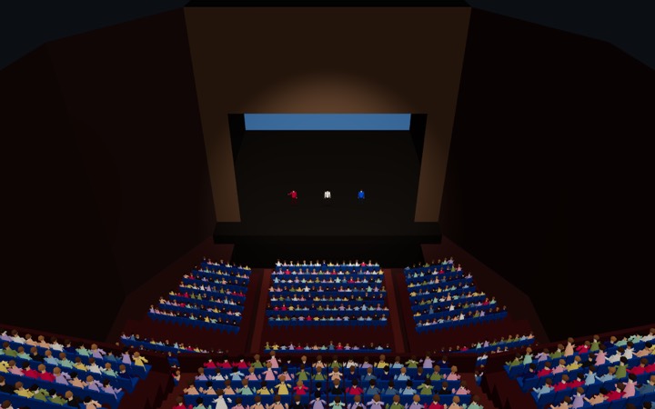 블루스퀘어 우리은행홀 자체 제작 3D 미리보기