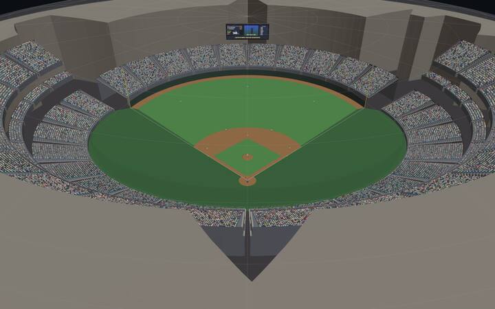 교세라 돔 오사카 자체 제작 3D 미리보기