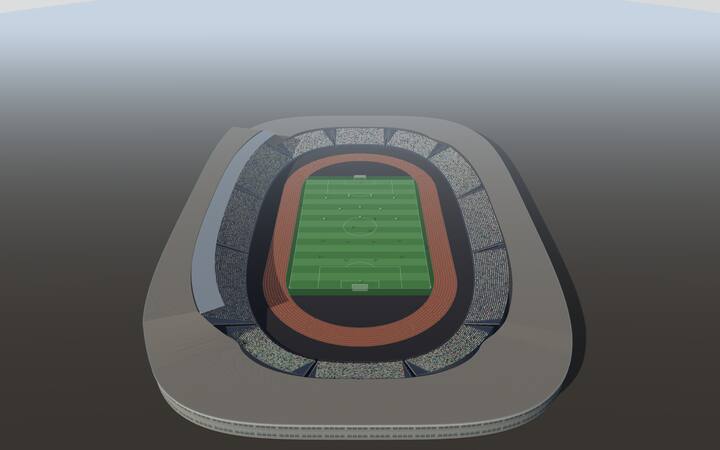 미토 신용금고 스타디움 자체 제작 3D 미리보기